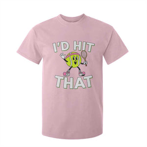Funny Tennis Quote T Shirt For Kid Id Hit That TS12 Light Pink Print Your Wear