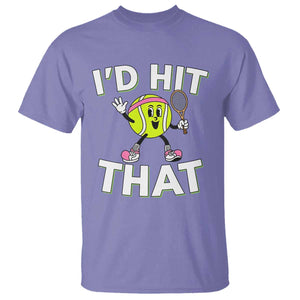Funny Tennis Quote T Shirt Id Hit That TS12 Violet Print Your Wear