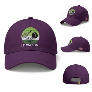 Funny Tennis Game Gift Baseball Cap It Was In TS12 Baseball Cap Universal Fit Purple Print Your Wear