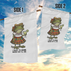 Funny Cinco De Mayo Frog Garden Flag I Have To Drink Margs TS12 Print Your Wear