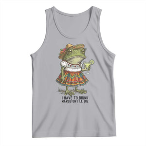 Funny Cinco De Mayo Frog Tank Top I Have To Drink Margs TS12 Athletic Heather Print Your Wear