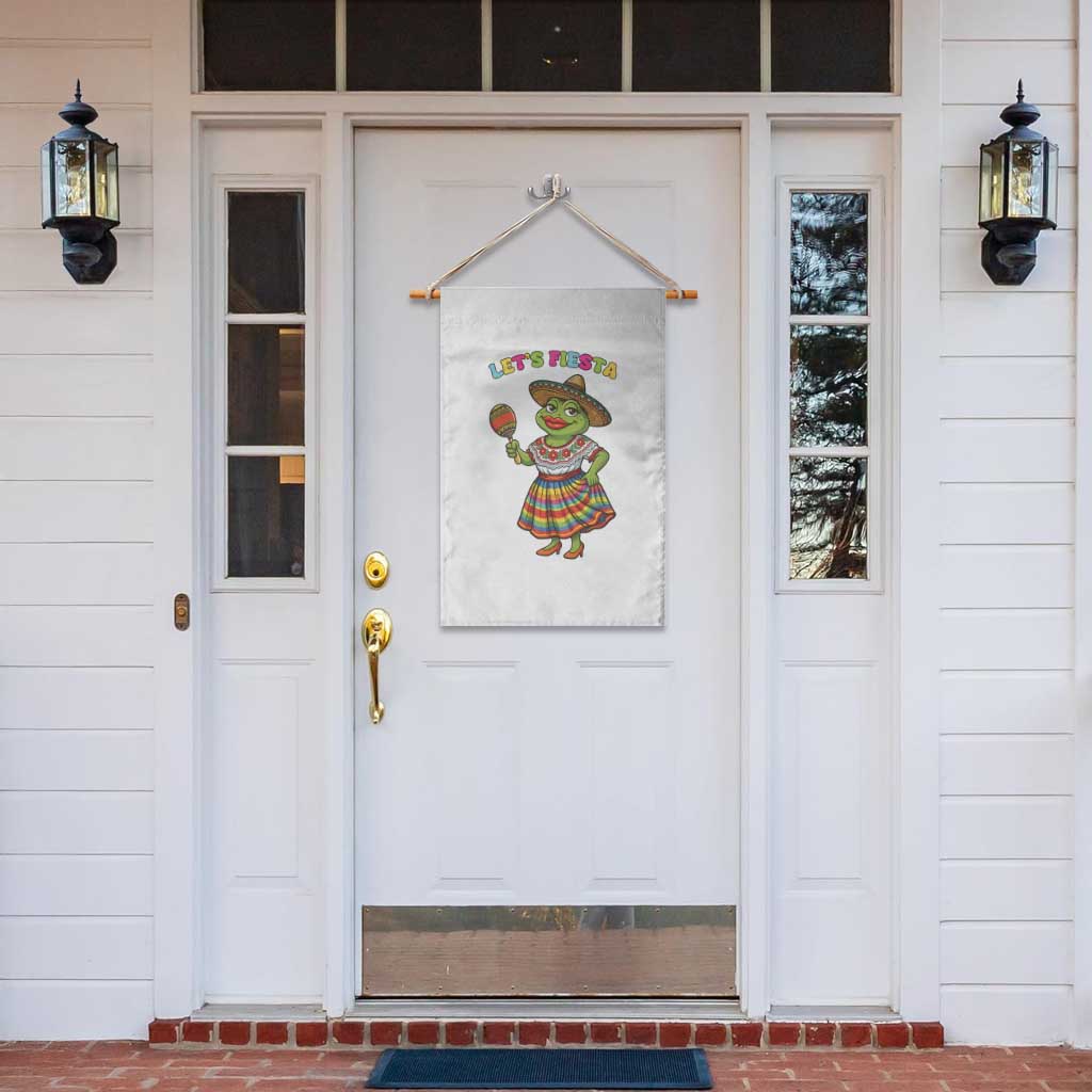 Funny Cinco De Mayo Sexy Frog Garden Flag Lets Fiesta TS12 Print Your Wear