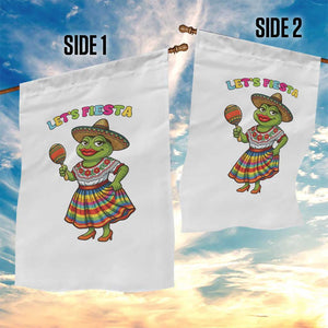 Funny Cinco De Mayo Sexy Frog Garden Flag Lets Fiesta TS12 Print Your Wear
