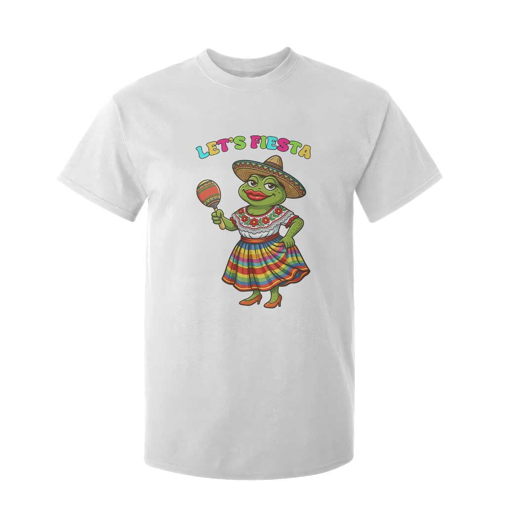 Funny Cinco De Mayo Sexy Frog T Shirt For Kid Lets Fiesta TS12 White Print Your Wear