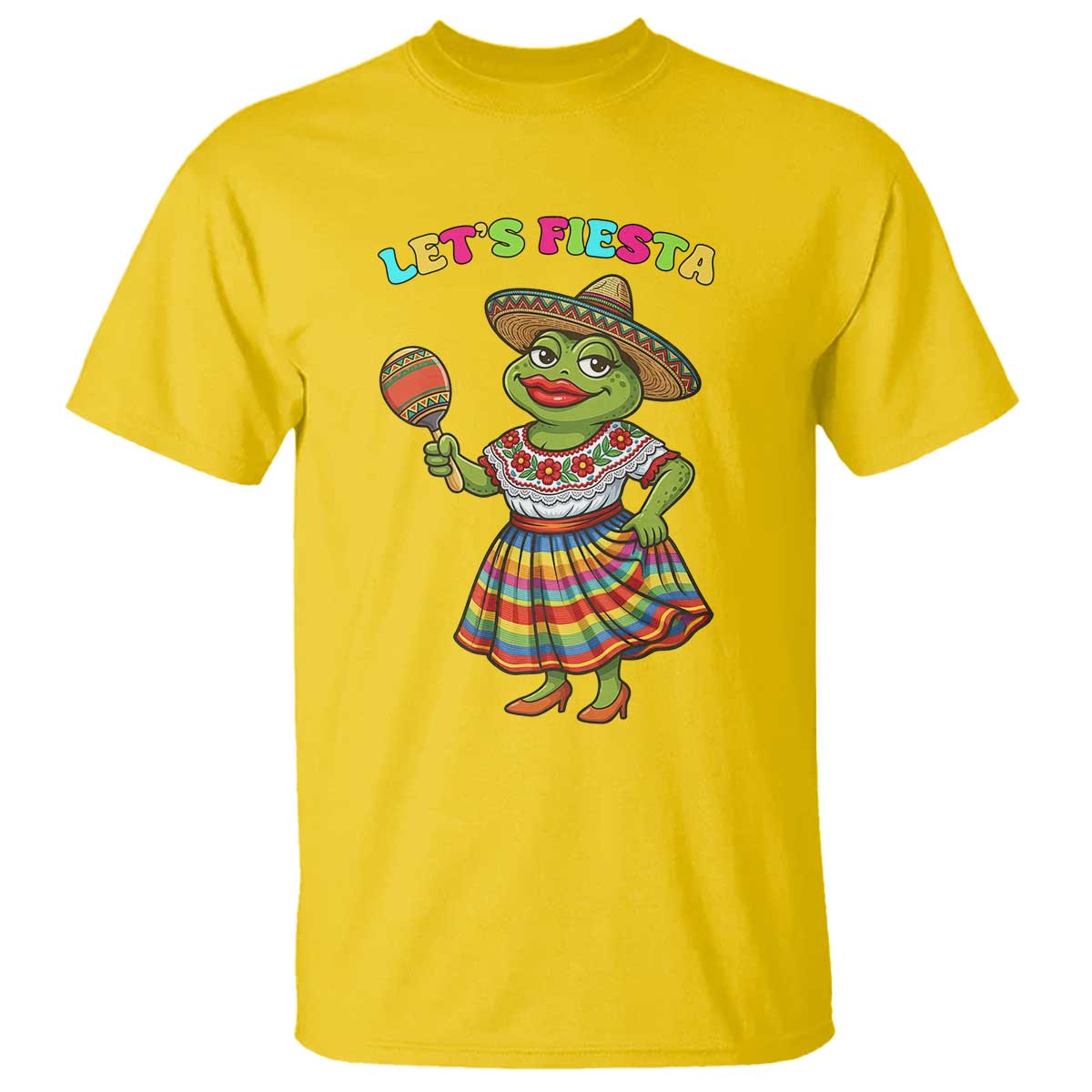 Funny Cinco De Mayo Sexy Frog T Shirt Lets Fiesta TS12 Daisy Print Your Wear