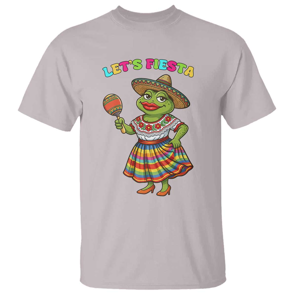 Funny Cinco De Mayo Sexy Frog T Shirt Lets Fiesta TS12 Ice Gray Print Your Wear