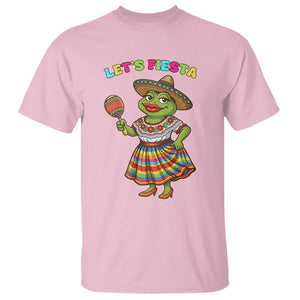 Funny Cinco De Mayo Sexy Frog T Shirt Lets Fiesta TS12 Light Pink Print Your Wear