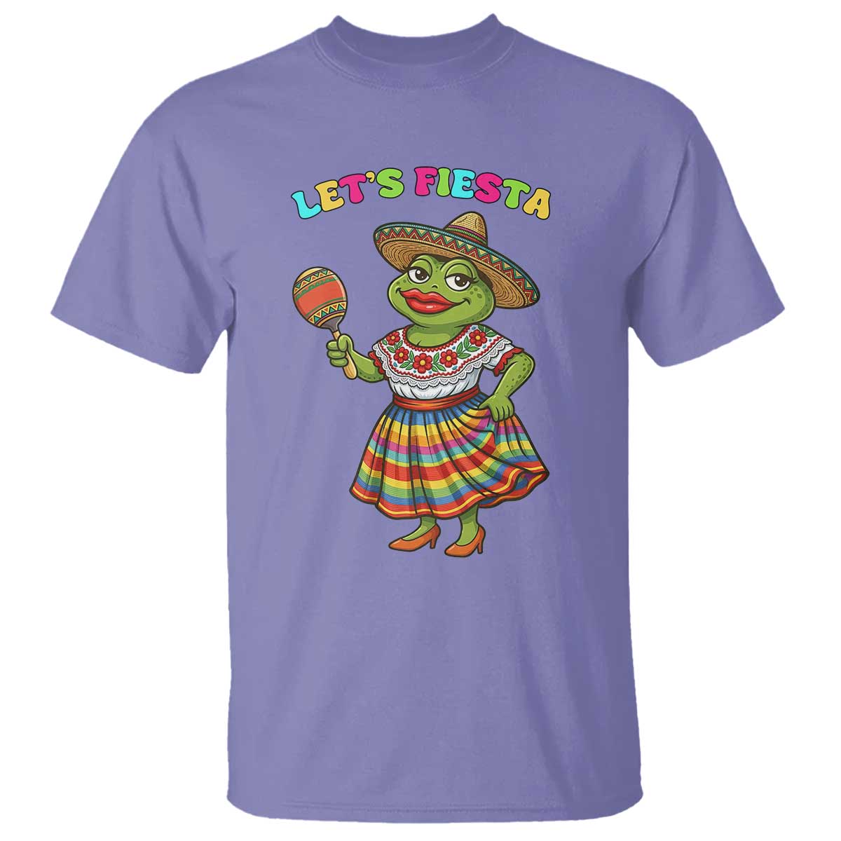 Funny Cinco De Mayo Sexy Frog T Shirt Lets Fiesta TS12 Violet Print Your Wear