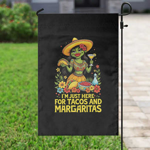 Funny Cinco De Mayo Frog Garden Flag Just Here For Tacos And Margaritas TS12 Print Your Wear