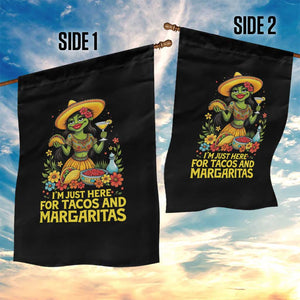Funny Cinco De Mayo Frog Garden Flag Just Here For Tacos And Margaritas TS12 Print Your Wear
