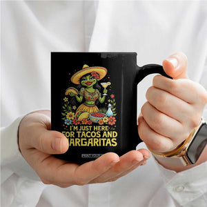 Funny Cinco De Mayo Frog Coffee Mug Just Here For Tacos And Margaritas TS12 Print Your Wear