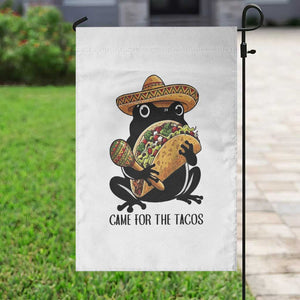 Grumpy Frog Cinco De Mayo Garden Flag Came For The Tacos TS12 Print Your Wear