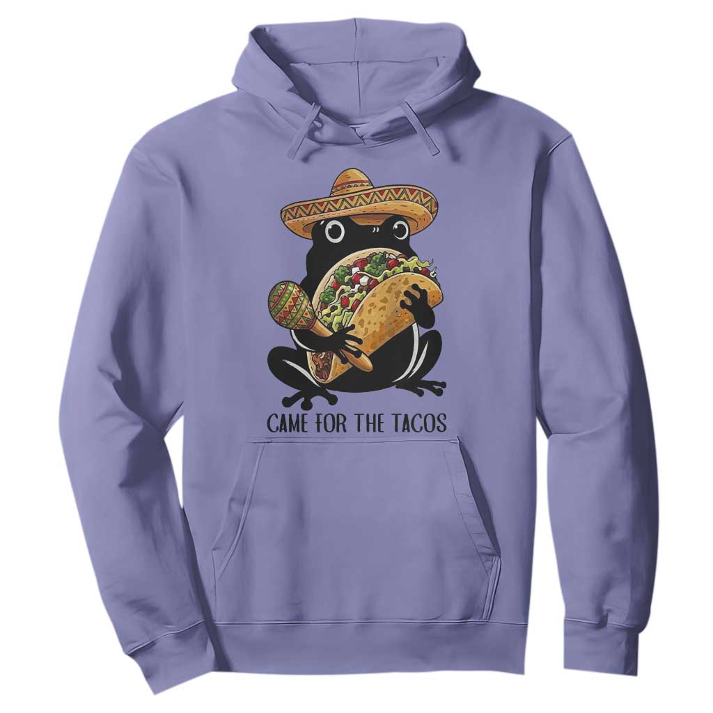 Grumpy Frog Cinco De Mayo Hoodie Came For The Tacos TS12 Violet Print Your Wear