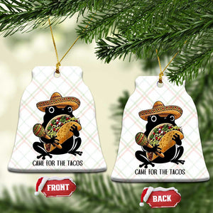 Grumpy Frog Cinco De Mayo Ceramic Ornament Came For The Tacos TS12 Print Your Wear