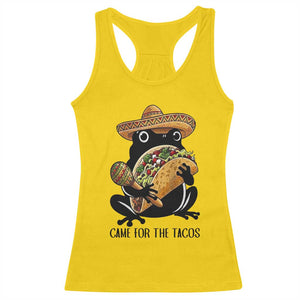 Grumpy Frog Cinco De Mayo Racerback Tank Top Came For The Tacos TS12 Daisy Print Your Wear