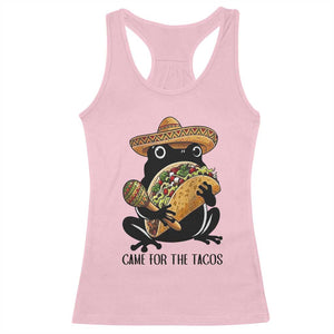 Grumpy Frog Cinco De Mayo Racerback Tank Top Came For The Tacos TS12 Light Pink Print Your Wear