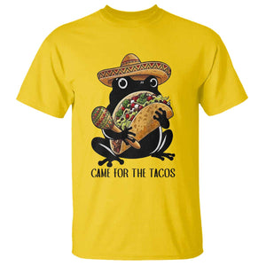 Grumpy Frog Cinco De Mayo T Shirt Came For The Tacos TS12 Daisy Print Your Wear