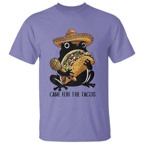 Grumpy Frog Cinco De Mayo T Shirt Came For The Tacos TS12 Violet Print Your Wear