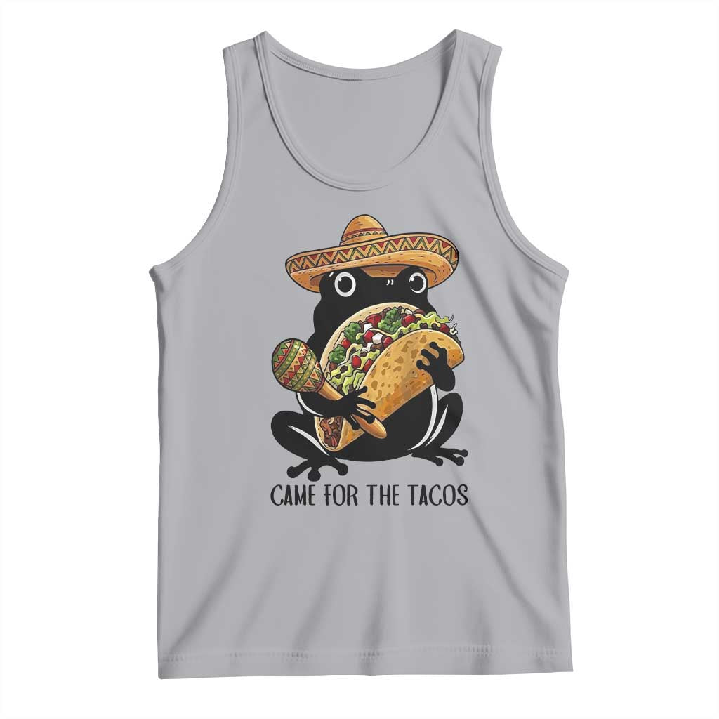 Grumpy Frog Cinco De Mayo Tank Top Came For The Tacos TS12 Athletic Heather Print Your Wear