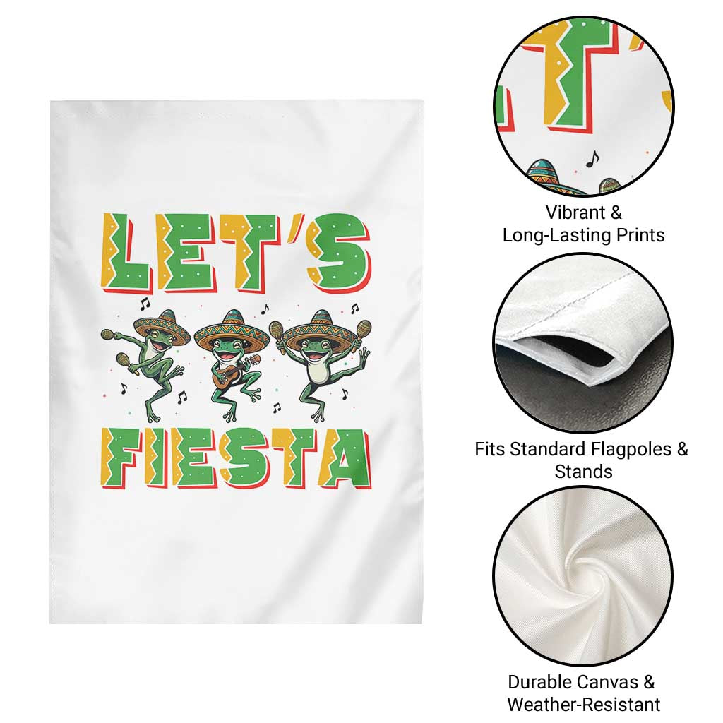 Funny Mariachi Frog Guitar Fiesta Garden Flag Cinco De Mayo Gift TS12 Print Your Wear