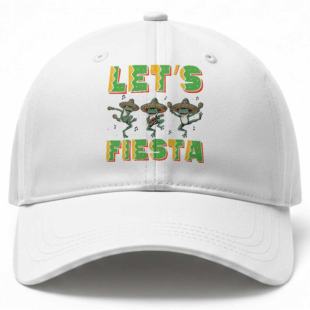 Funny Mariachi Frog Guitar Fiesta Baseball Cap Cinco De Mayo Gift TS12 Print Your Wear