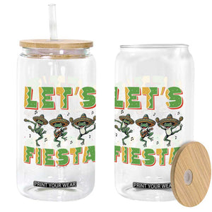 Funny Mariachi Frog Guitar Fiesta Glass Can Cinco De Mayo Gift TS12 Print Your Wear