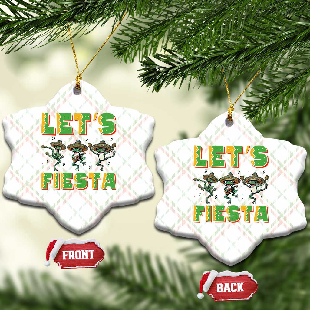 Funny Mariachi Frog Guitar Fiesta Ceramic Ornament Cinco De Mayo Gift TS12 Print Your Wear