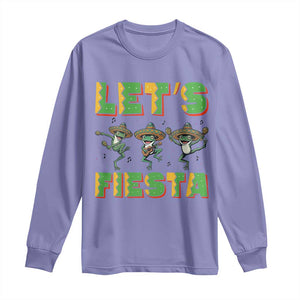 Funny Mariachi Frog Guitar Fiesta Long Sleeve Shirt Cinco De Mayo Gift TS12 Violet Print Your Wear