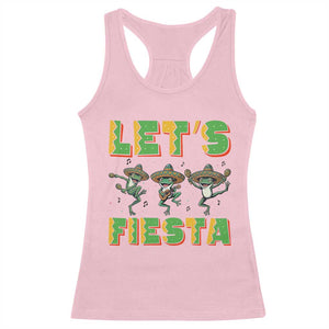 Funny Mariachi Frog Guitar Fiesta Racerback Tank Top Cinco De Mayo Gift TS12 Light Pink Print Your Wear