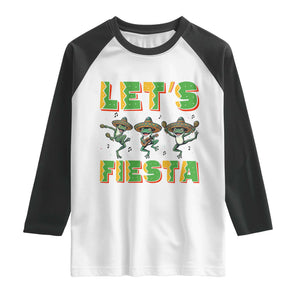 Funny Mariachi Frog Guitar Fiesta Raglan Shirt Cinco De Mayo Gift TS12 White Black Print Your Wear
