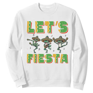 Funny Mariachi Frog Guitar Fiesta Sweatshirt Cinco De Mayo Gift TS12 White Print Your Wear