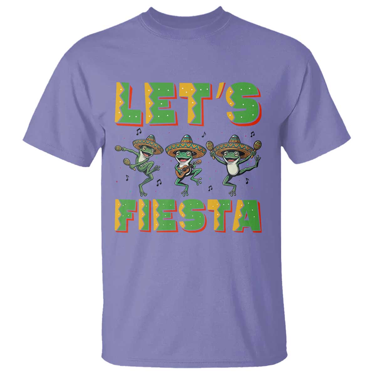 Funny Mariachi Frog Guitar Fiesta T Shirt Cinco De Mayo Gift TS12 Violet Print Your Wear