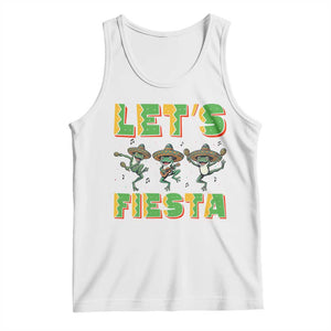 Funny Mariachi Frog Guitar Fiesta Tank Top Cinco De Mayo Gift TS12 White Print Your Wear
