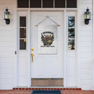 Funny Cinco De Mayo Mothman Garden Flag I Wanna Stuff Her Taco TS12 Print Your Wear