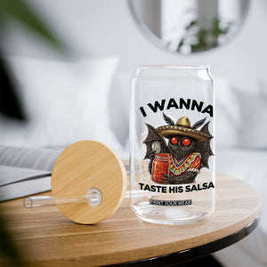 Funny Cinco De Mayo Mothman Glass Can I Wanna Taste His Salsa TS12 Print Your Wear