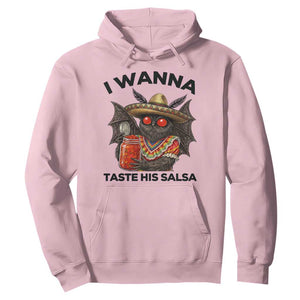 Funny Cinco De Mayo Mothman Hoodie I Wanna Taste His Salsa TS12 Light Pink Print Your Wear