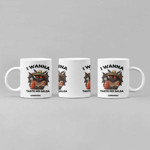 Funny Cinco De Mayo Mothman Coffee Mug I Wanna Taste His Salsa TS12 Print Your Wear