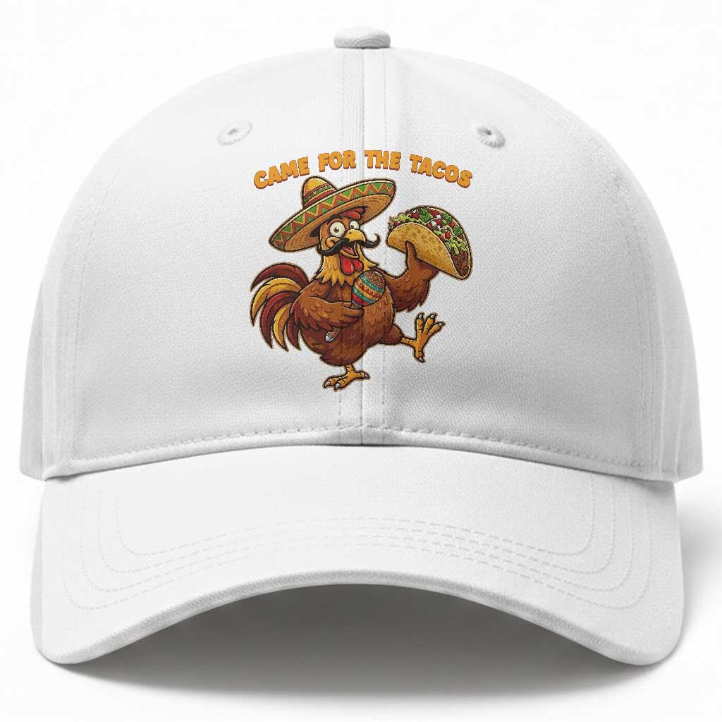 Funny Cinco De Mayo Chicken Baseball Cap Came For The Tacos TS12 Print Your Wear