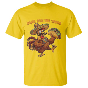 Funny Cinco De Mayo Chicken T Shirt Came For The Tacos TS12 Daisy Print Your Wear