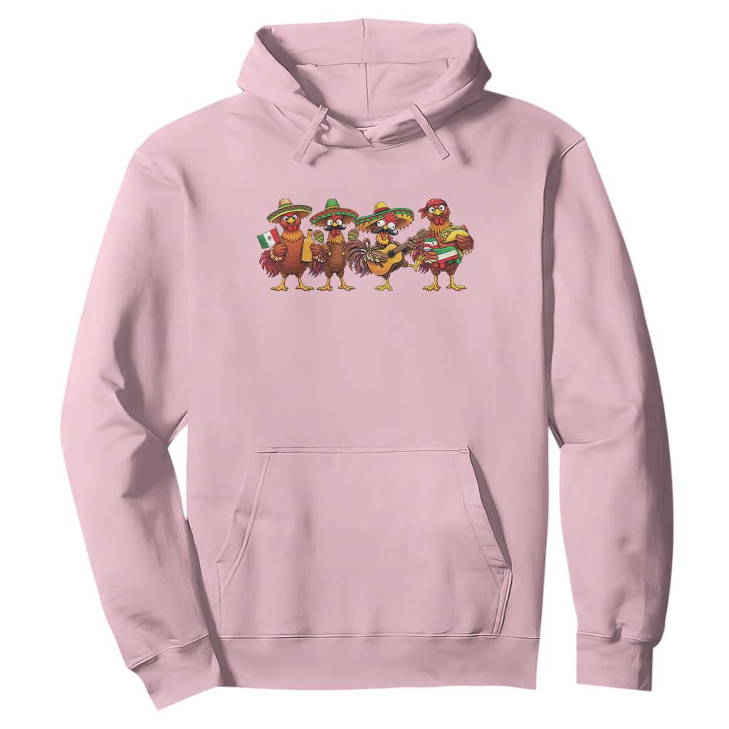 Funny Cinco De Mayo Chicken Squad Hoodie Mexican Party Celebration Gift TS12 Light Pink Print Your Wear