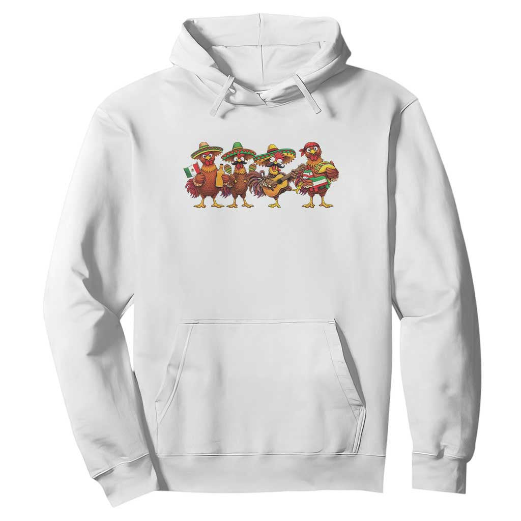 Funny Cinco De Mayo Chicken Squad Hoodie Mexican Party Celebration Gift TS12 White Print Your Wear
