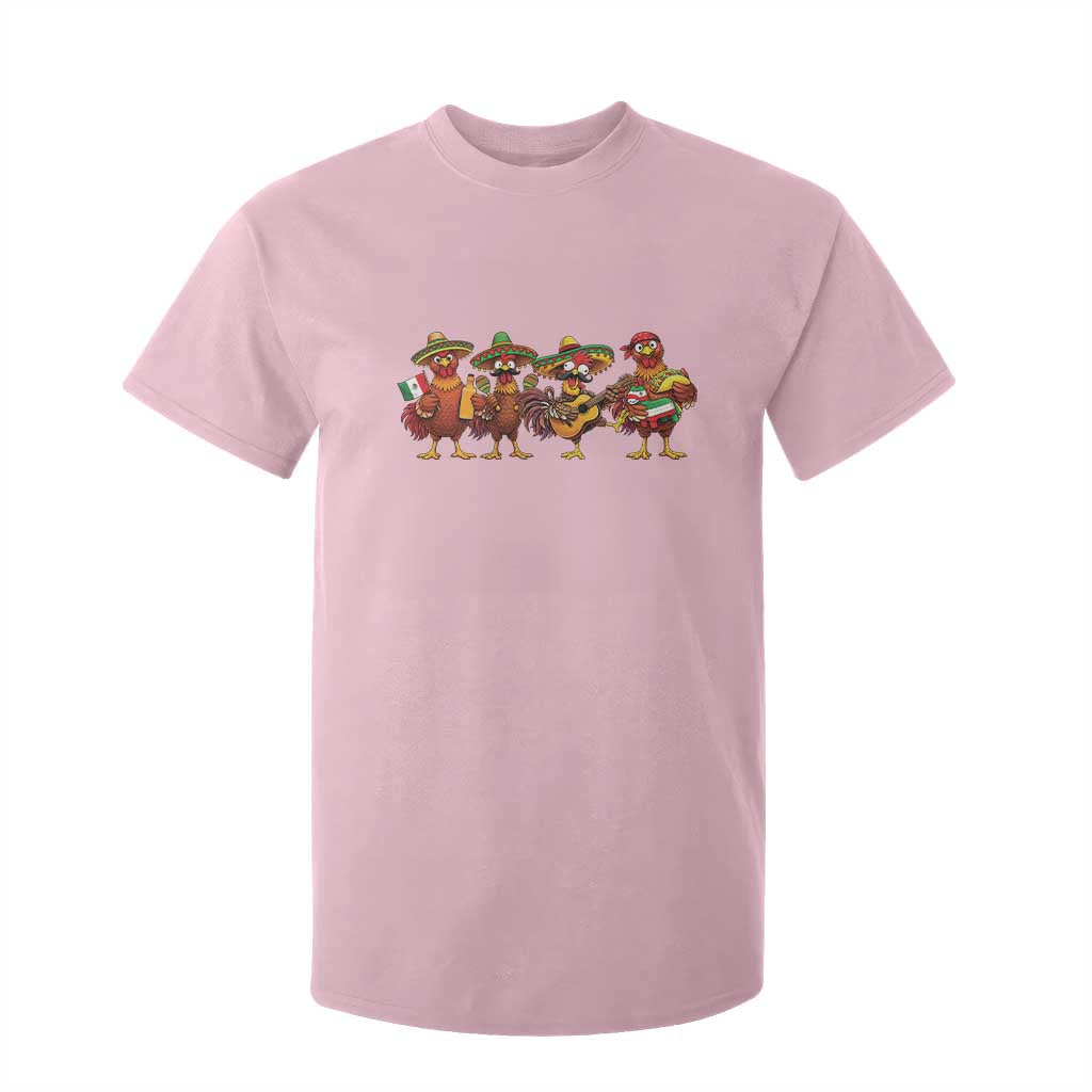 Funny Cinco De Mayo Chicken Squad T Shirt For Kid Mexican Party Celebration Gift TS12 Light Pink Print Your Wear