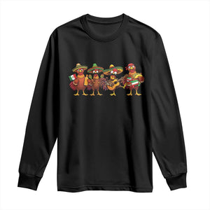 Funny Cinco De Mayo Chicken Squad Long Sleeve Shirt Mexican Party Celebration Gift TS12 Black Print Your Wear