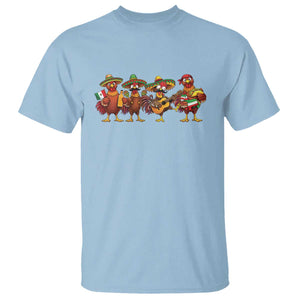 Funny Cinco De Mayo Chicken Squad T Shirt Mexican Party Celebration Gift TS12 Light Blue Print Your Wear