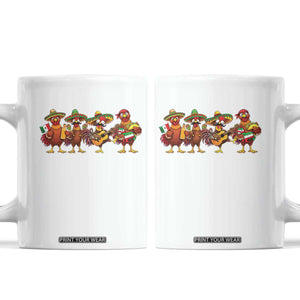 Funny Cinco De Mayo Chicken Squad Coffee Mug Mexican Party Celebration Gift TS12 White Print Your Wear