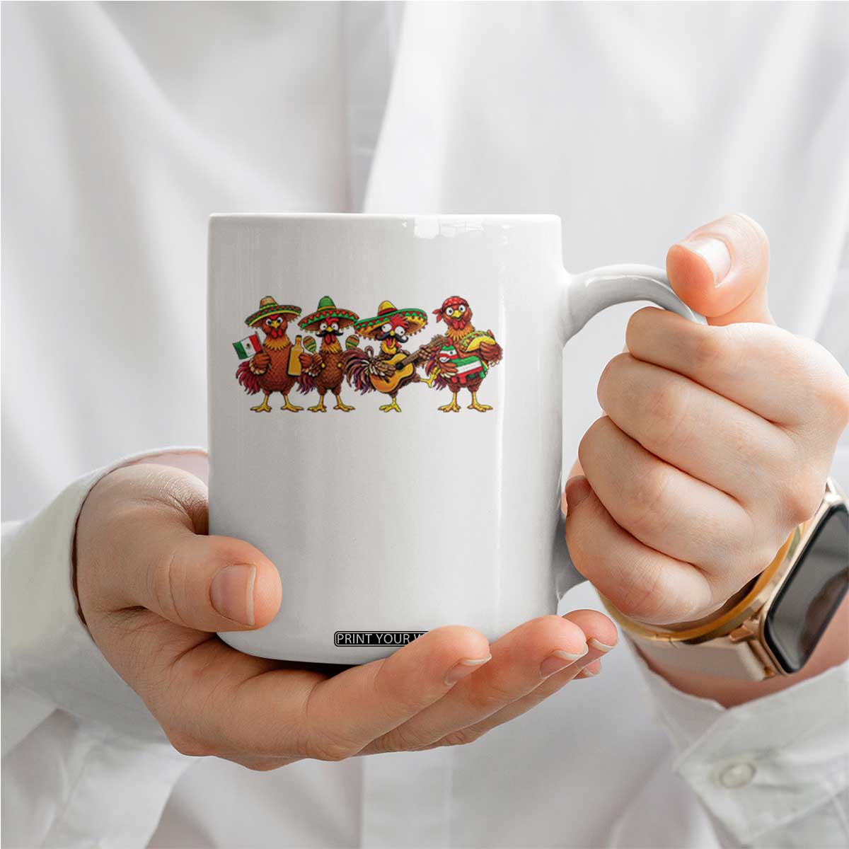 Funny Cinco De Mayo Chicken Squad Coffee Mug Mexican Party Celebration Gift TS12 Print Your Wear