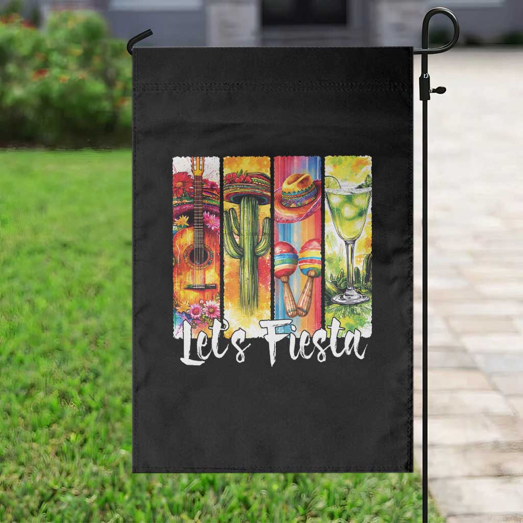 Lets Fiesta Garden Flag Funny Cinco De Mayo Party Celebration TS12 Print Your Wear