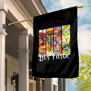 Lets Fiesta Garden Flag Funny Cinco De Mayo Party Celebration TS12 Print Your Wear