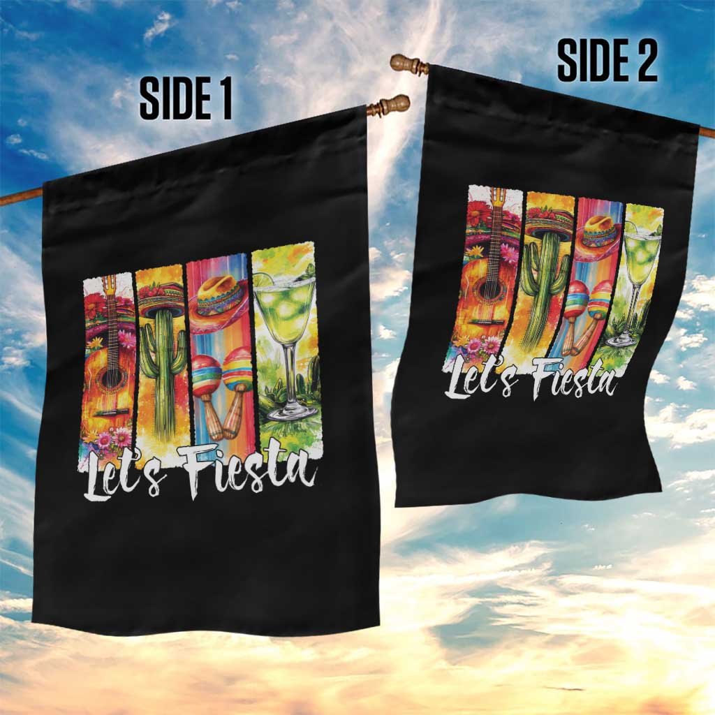 Lets Fiesta Garden Flag Funny Cinco De Mayo Party Celebration TS12 Print Your Wear