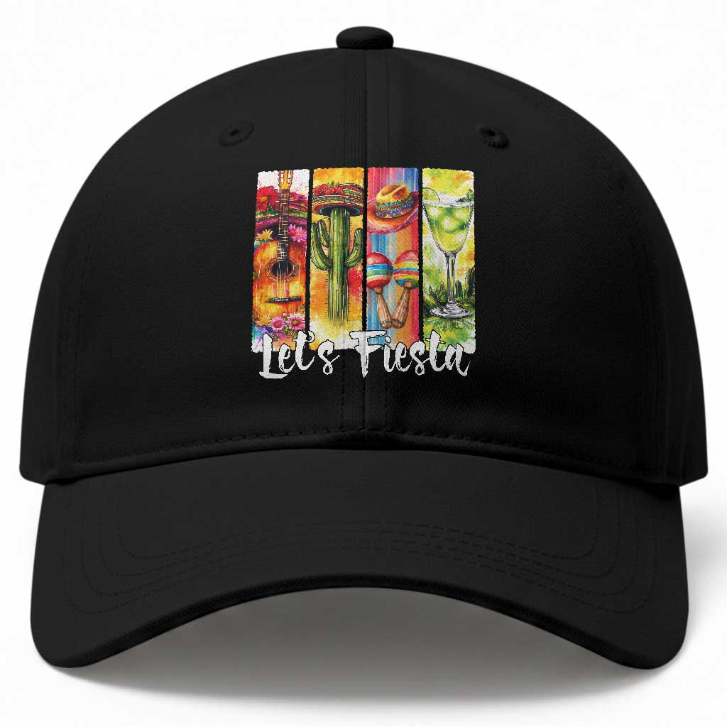 Lets Fiesta Baseball Cap Funny Cinco De Mayo Party Celebration TS12 Print Your Wear